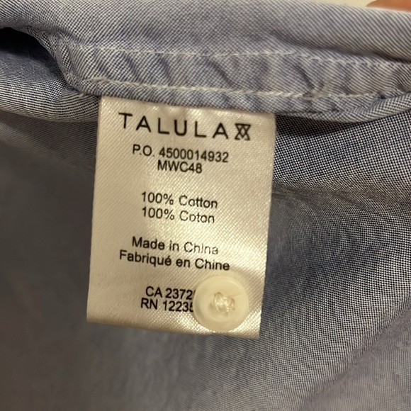 Talula Classic Fit 100% Cotton Shirt - Picture 3 of 3